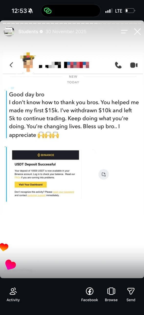 Student Feedback - student-submitted testimonial screenshot